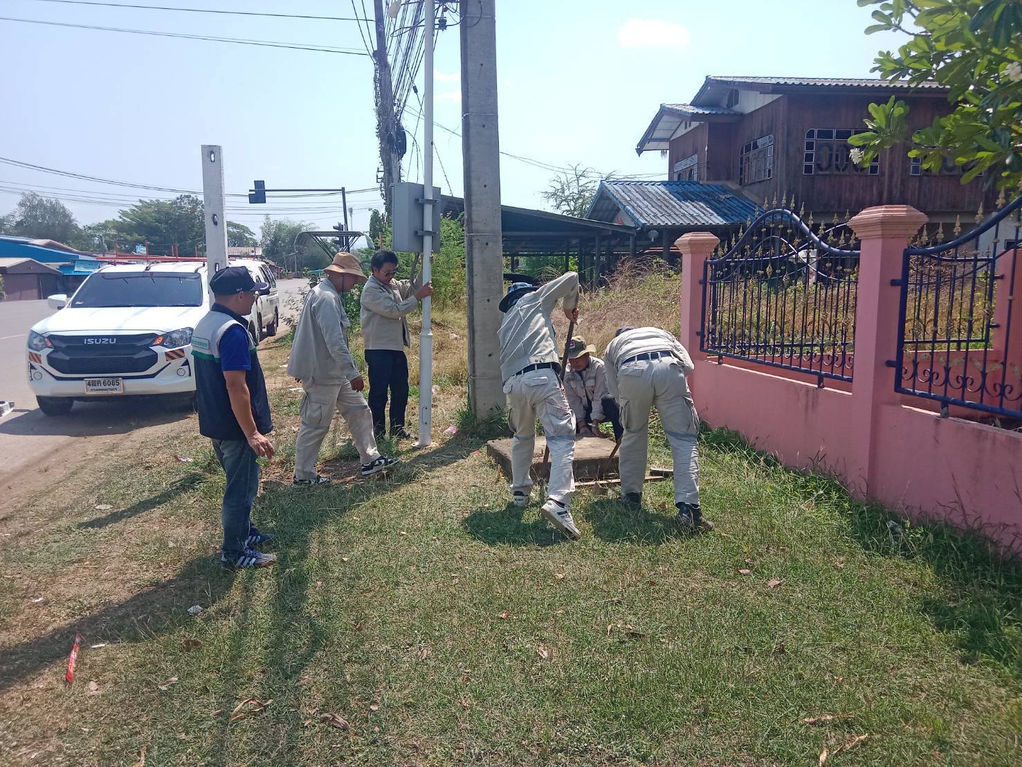 ดำเนินการย้ายจุดติดตั้งกล้องวงจรปิดบริเวณสามแยกจางวาง