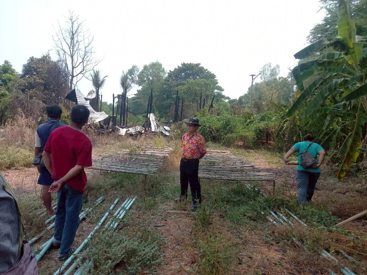 อบต.ลานบ่า บูรณาการร่วมภาคีเครือข่ายระงับเหตุเพลิงไหม้เตาบ่มใบยาสูบ พื้นที่หมู่ที่ 17 บ้านสักหลง ได้อย่างทันท่วงที